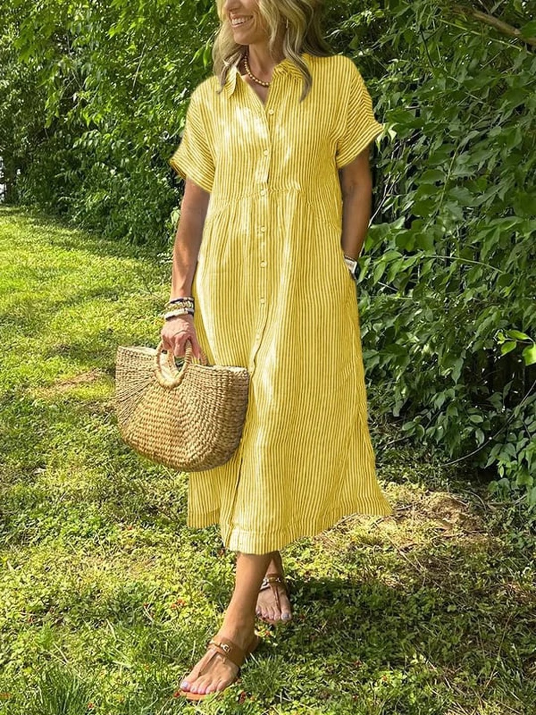 Fay | Women's Striped Dress in 10 Colours