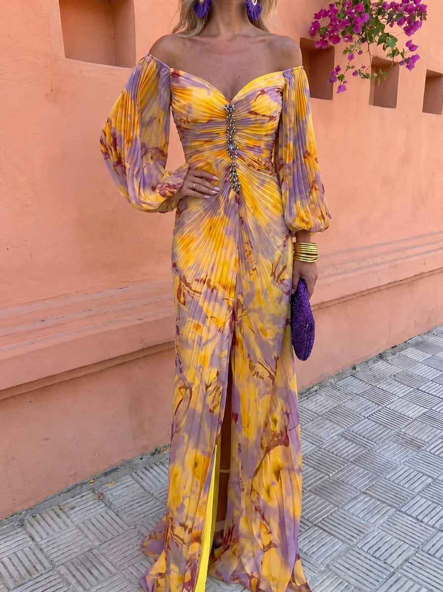 Tilda | Women's Deep V Floral Maxi Dress