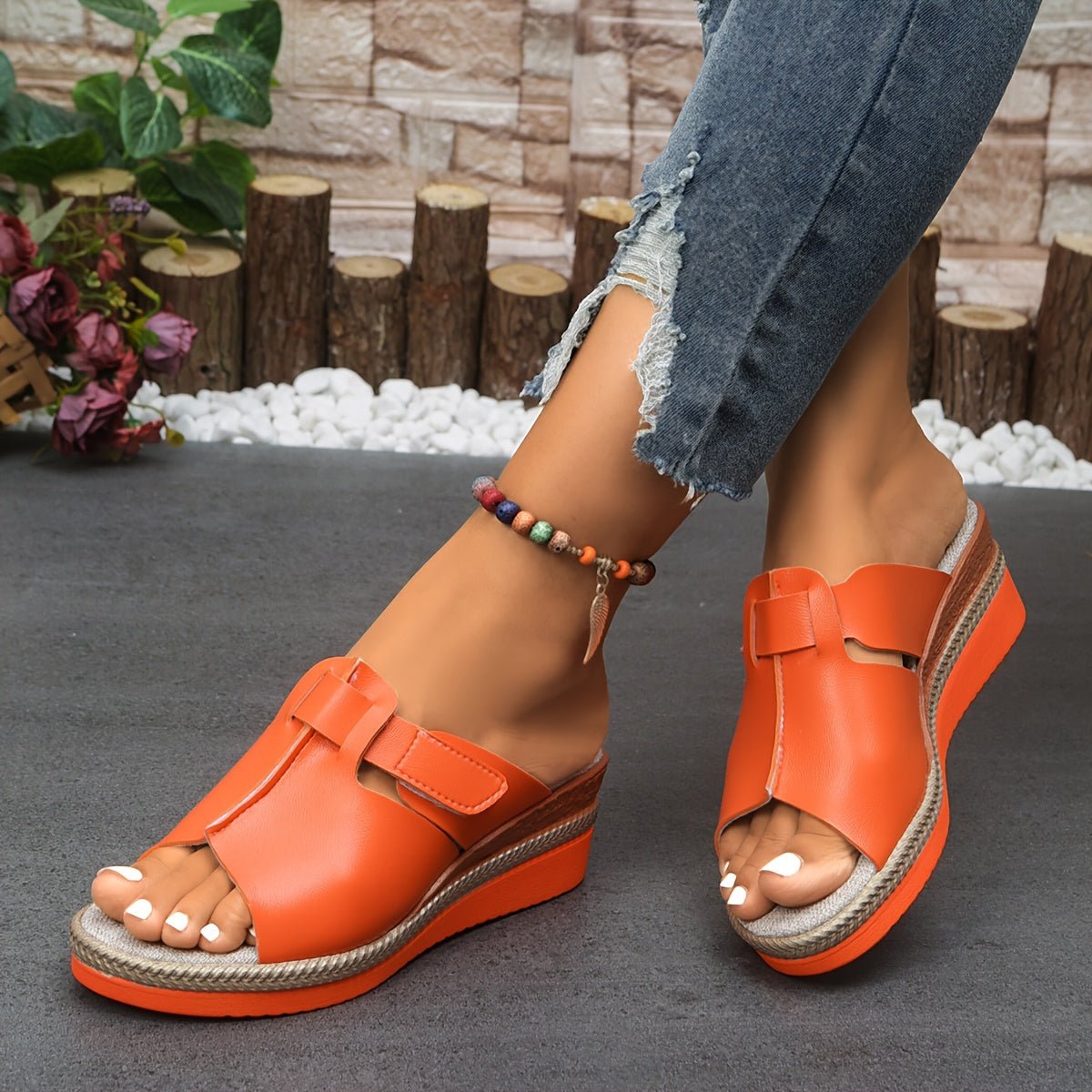 Mia | Women's Wedge Slide Comfort Sandals