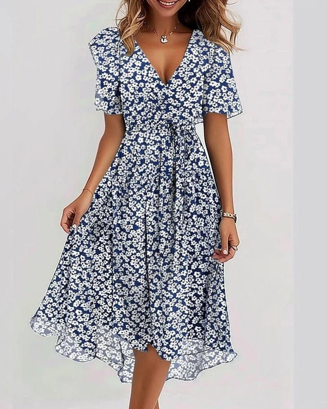 Florencia | Women's Sage Floral Dress in 9 Colourways