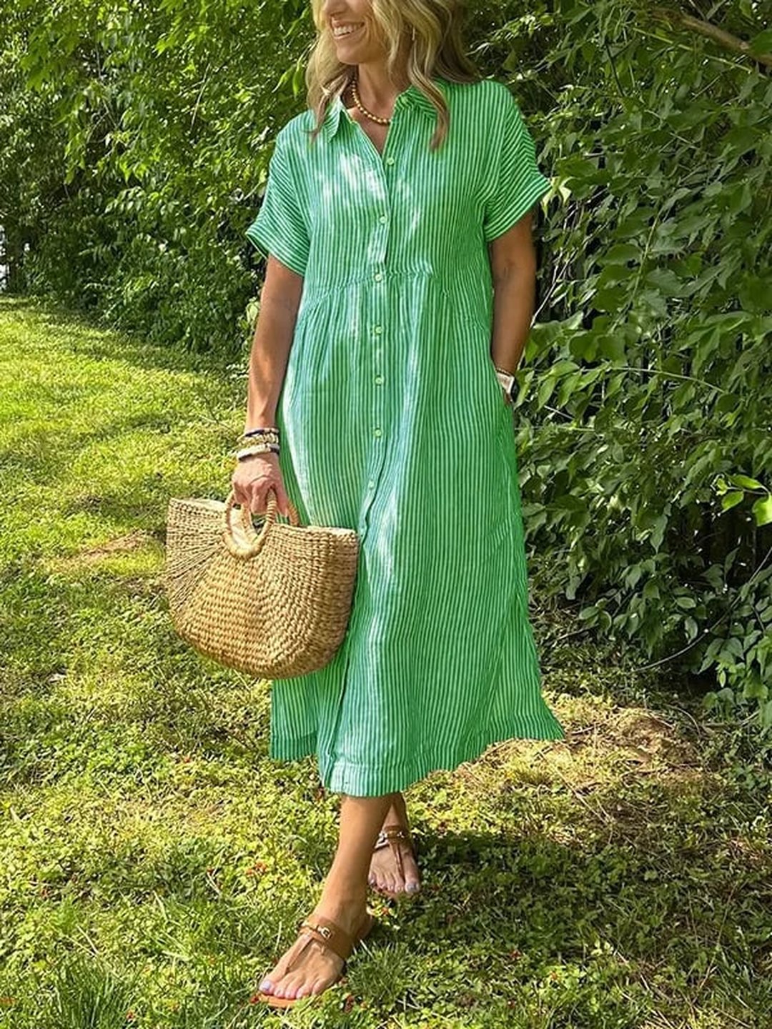 Fay | Women's Striped Dress in 10 Colours