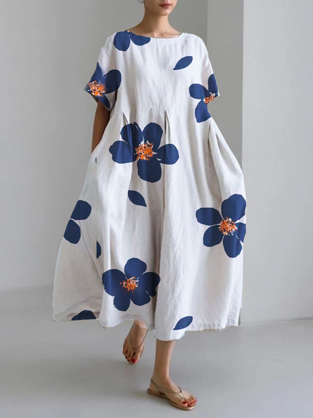 Lilia | Women's Emerald Floral Midi Dress