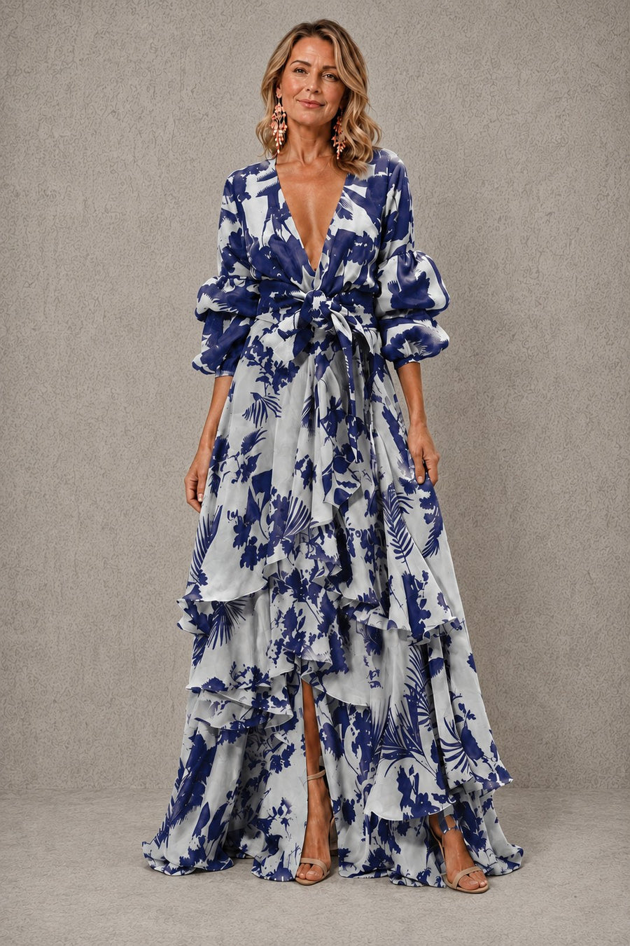 Reyna | Women's Ocean Blue Midi Dress in 4 Colours