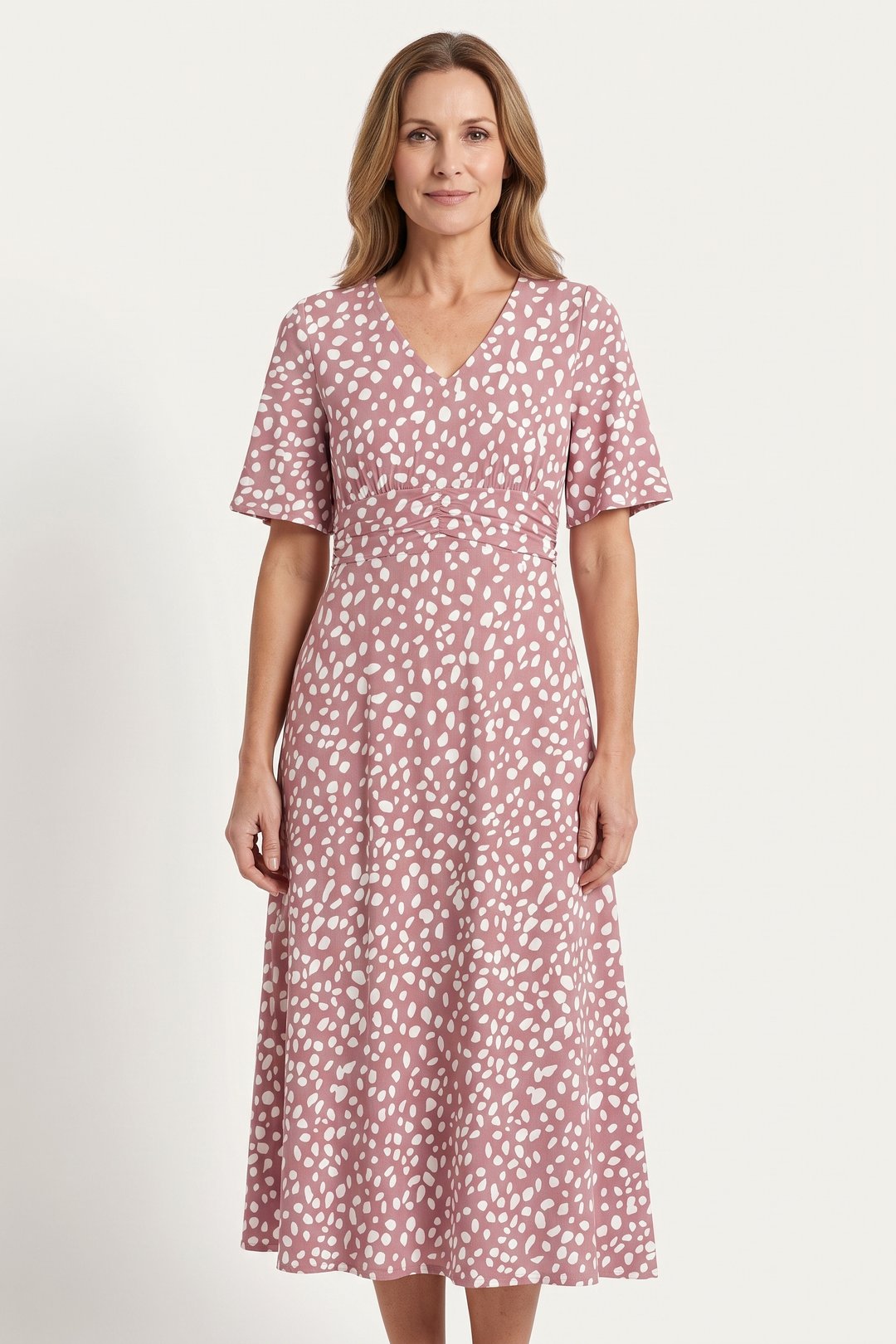 Raelene | Women's Soft Drape Midi Dress