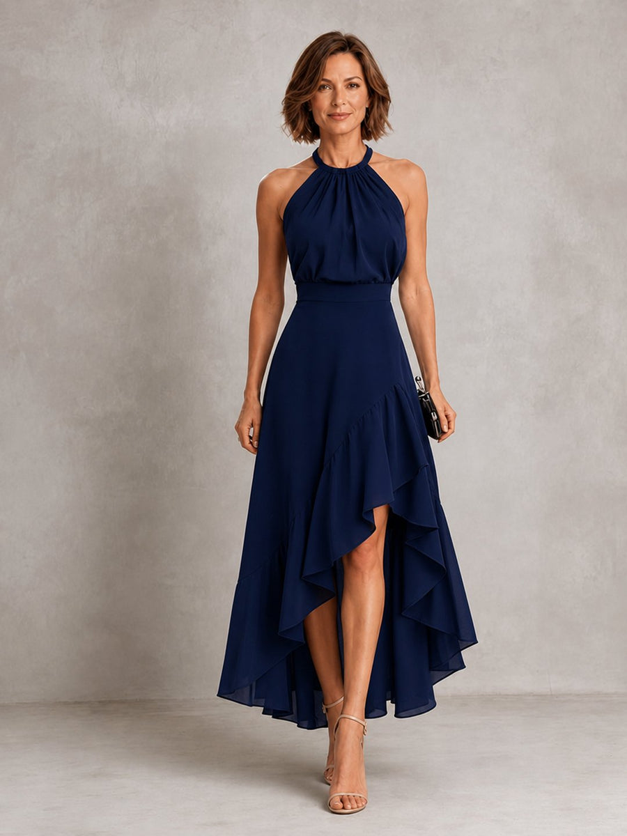 Concetta | Women's Tailored Midi Dress in Navy, White, Grey and Black