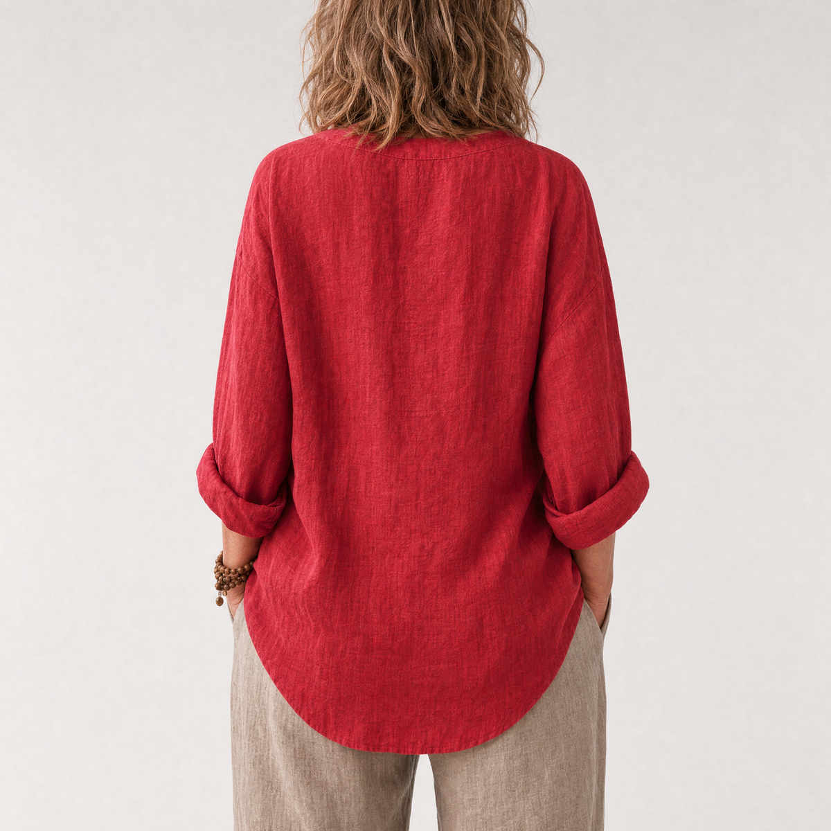 Isabelle | Women's V-Neck Button-Front Blouse in 9 Colours