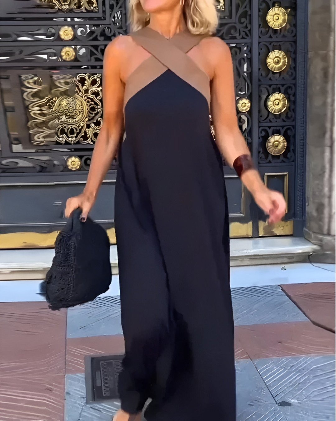 Marlena | Women's Crossback Maxi Dress in 10 Colours