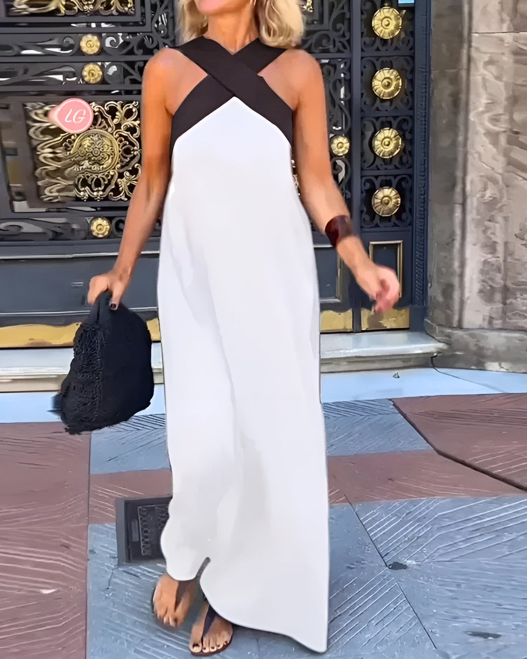 Marlena | Women's Crossback Maxi Dress in 10 Colours