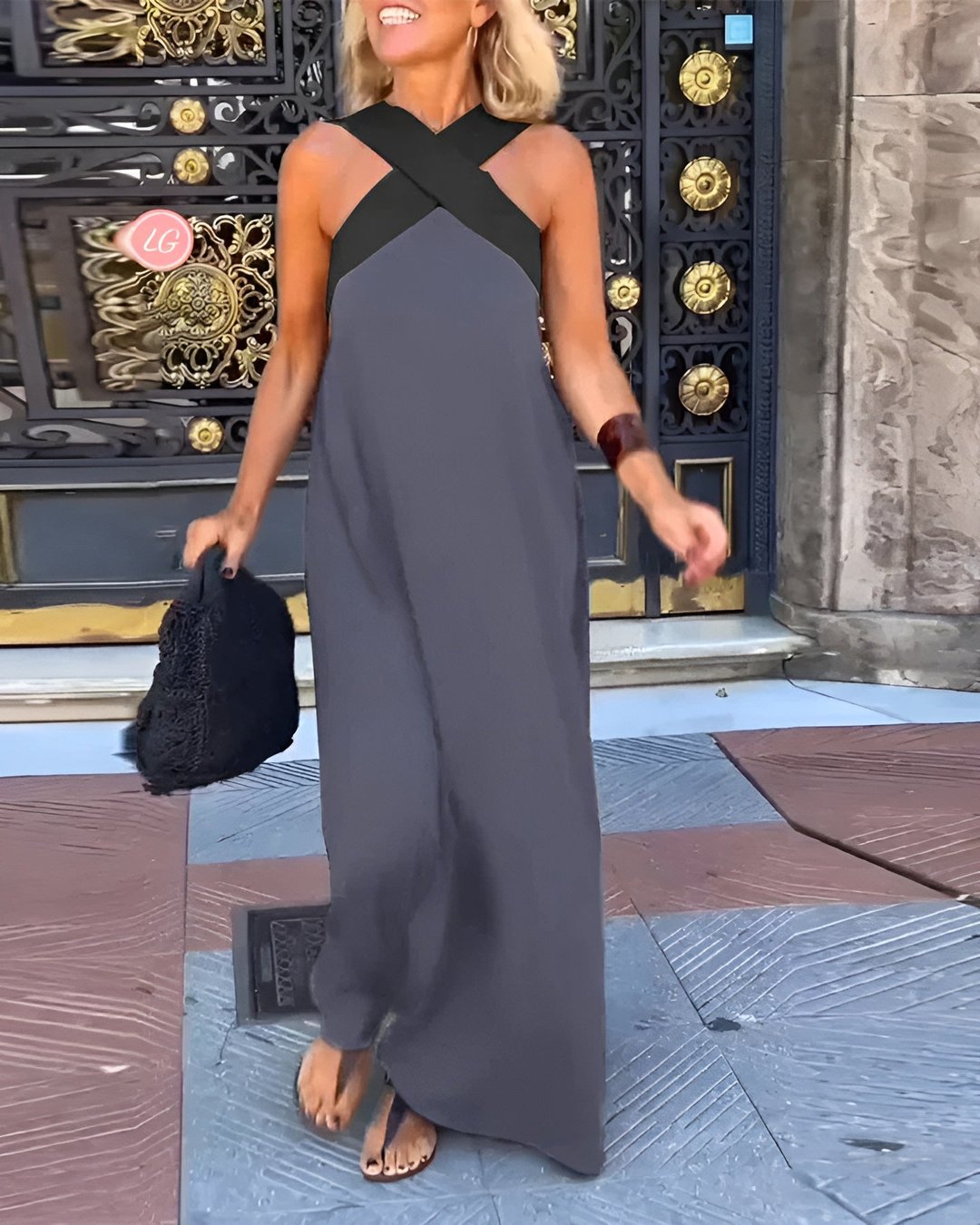 Marlena | Women's Crossback Maxi Dress in 10 Colours