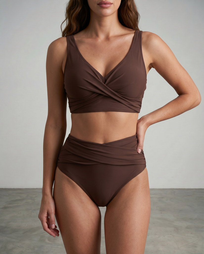 Margaux | Women's Wrap-Style High Waist Bikini Set