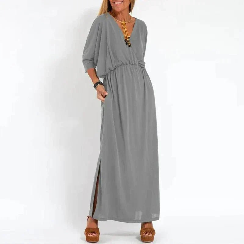 Elina | Christmas Party Dress, Wrap Maxi