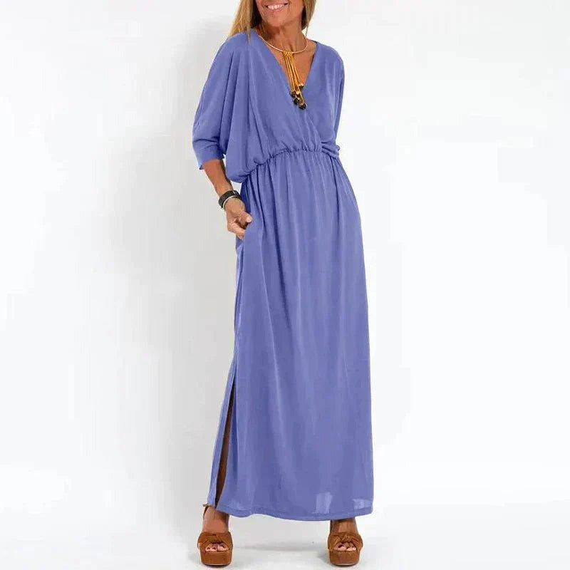 Elina | Christmas Party Dress, Wrap Maxi