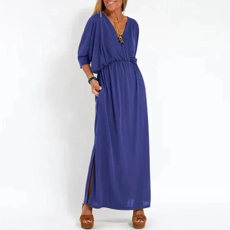 Elina | Christmas Party Dress, Wrap Maxi