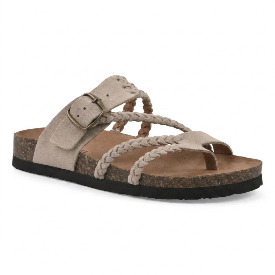 Miriam | Women's Braided Strap Cork Footbed Sandals