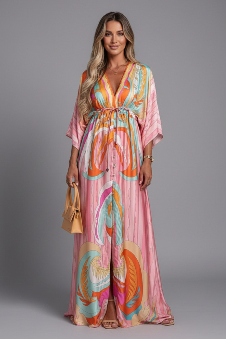 Lily | Women's Kaftan Cocktail Maxi Dress