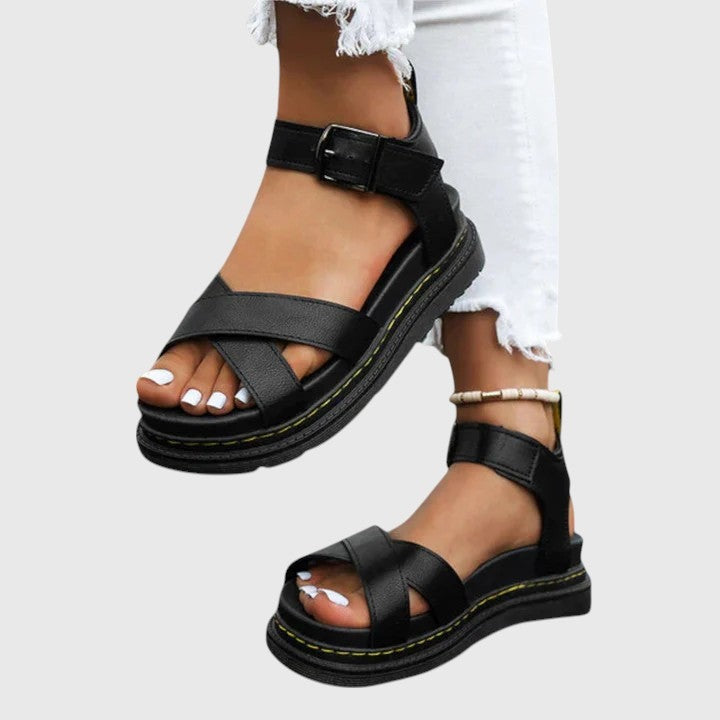 Marisol | Women's Platform Sandals with Adjustable Buckles
