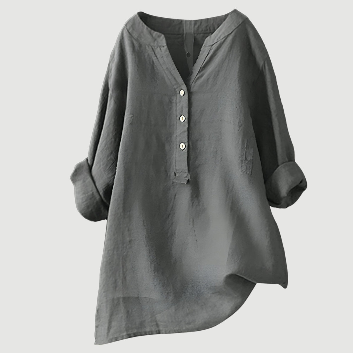 Isabelle | Women's V-Neck Button-Front Blouse in 9 Colours