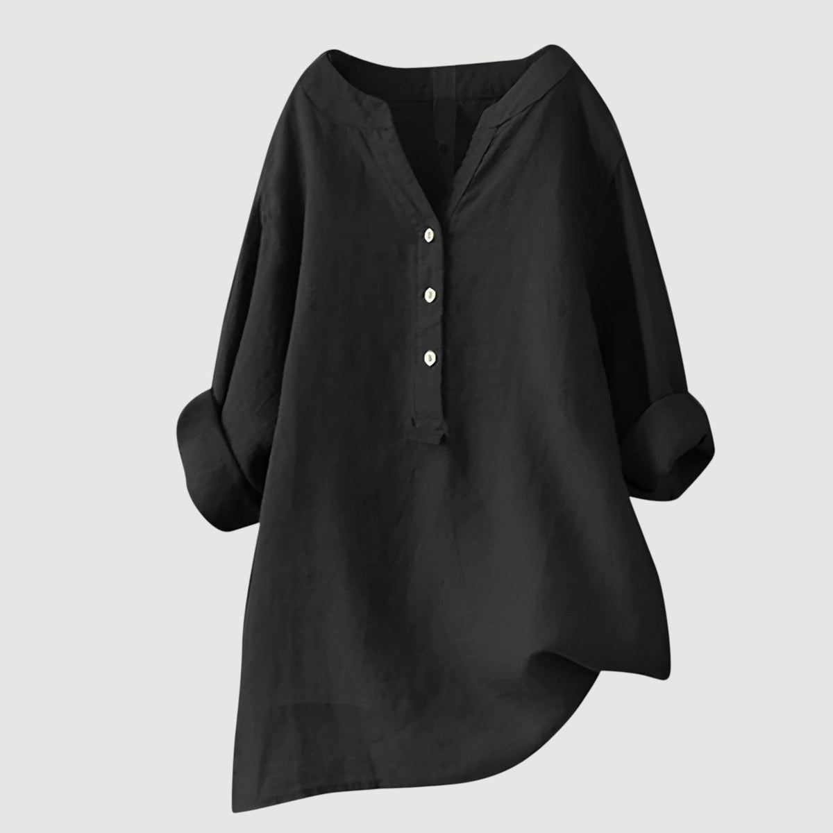 Isabelle | Women's V-Neck Button-Front Blouse in 9 Colours