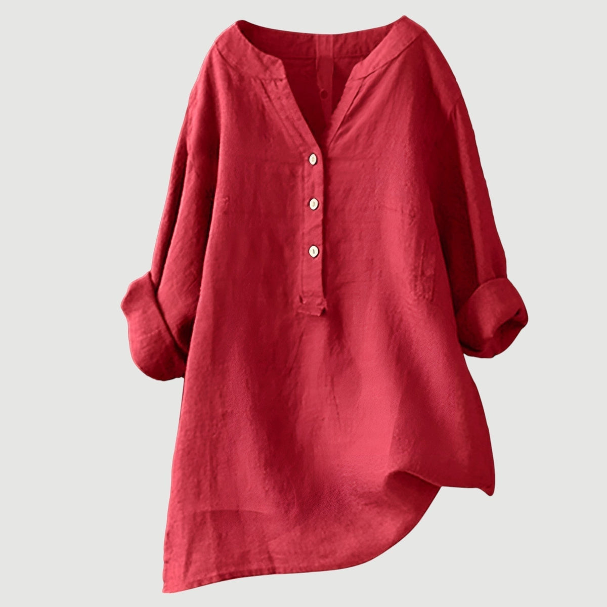 Isabelle | Women's V-Neck Button-Front Blouse in 9 Colours