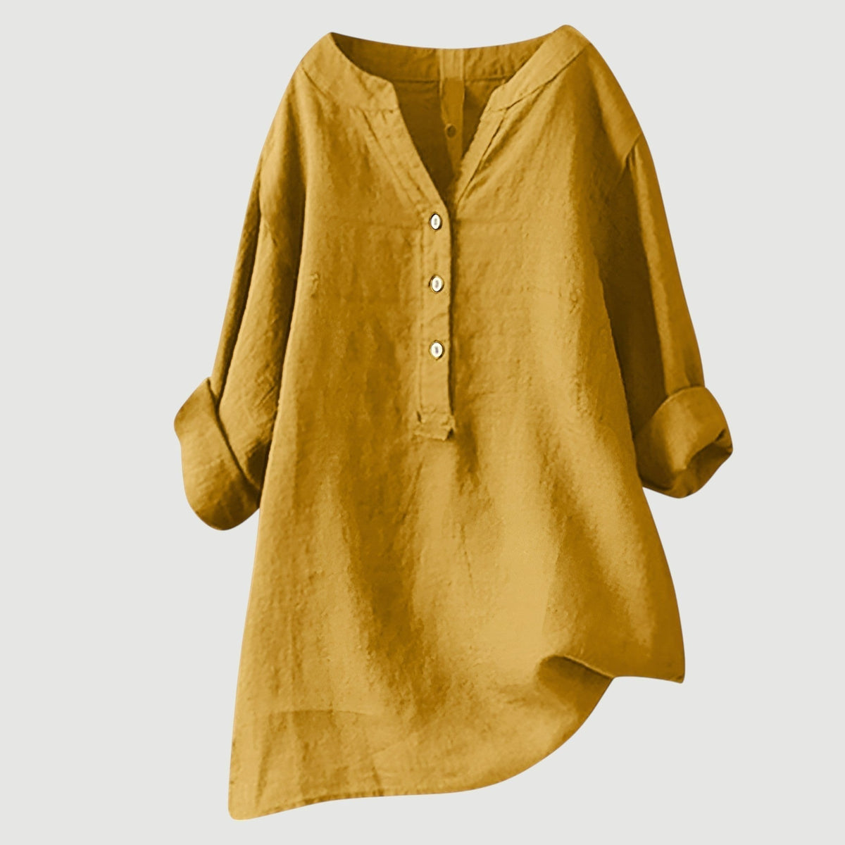 Isabelle | Women's V-Neck Button-Front Blouse in 9 Colours