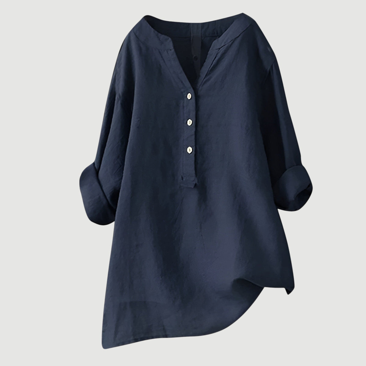 Isabelle | Women's V-Neck Button-Front Blouse in 9 Colours