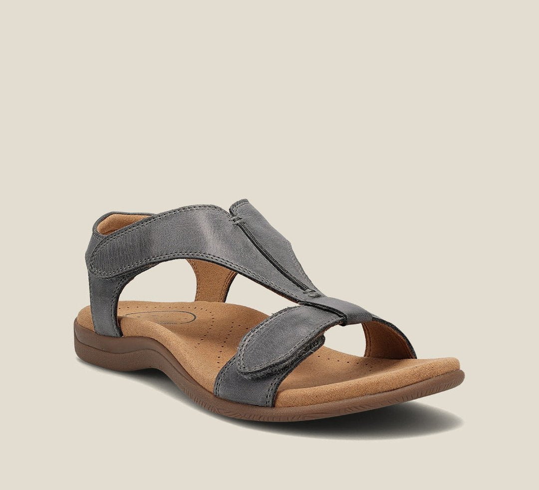 Hannah | Women's Comfort T-Strap Sandals with Memory Foam Footbed