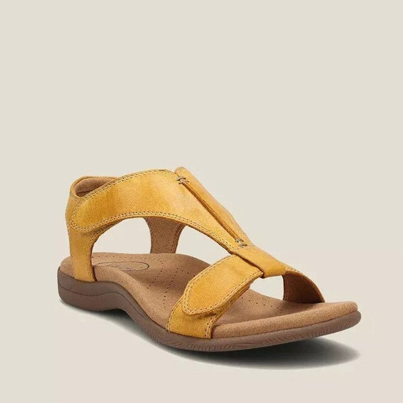 Hannah | Women's Comfort T-Strap Sandals with Memory Foam Footbed