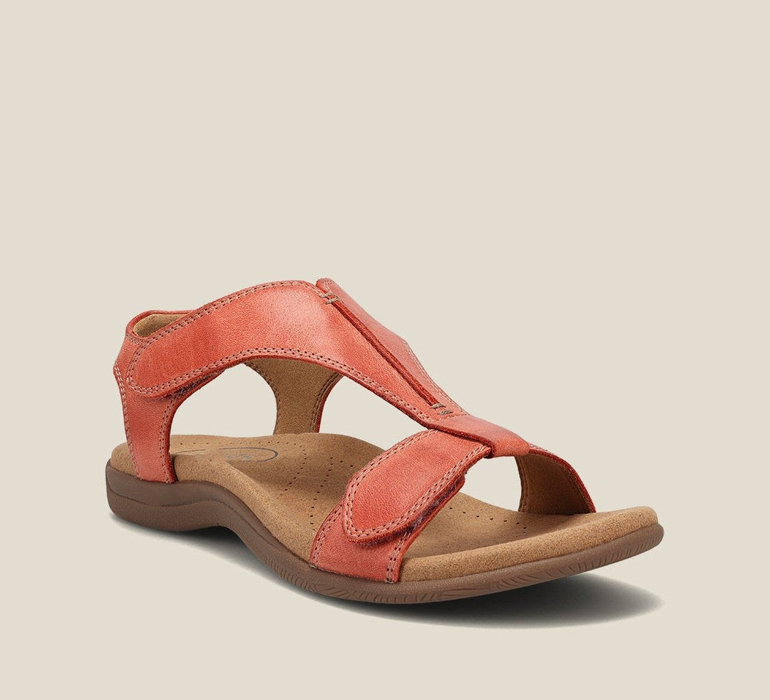Hannah | Women's Comfort T-Strap Sandals with Memory Foam Footbed
