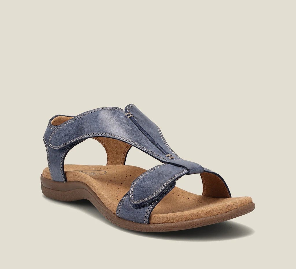 Hannah | Women's Comfort T-Strap Sandals with Memory Foam Footbed