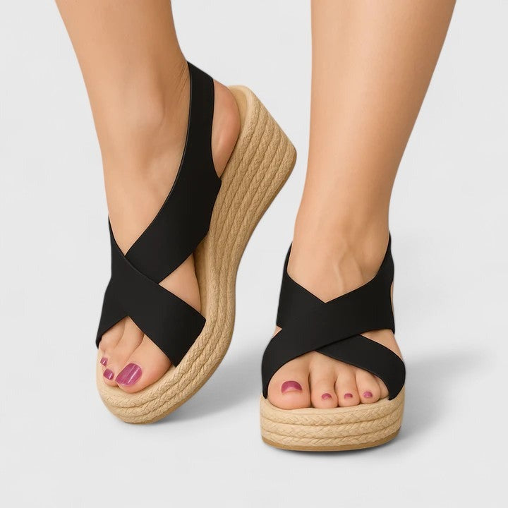 Willow | Women's Criss Cross Espadrille Wedge Sandals