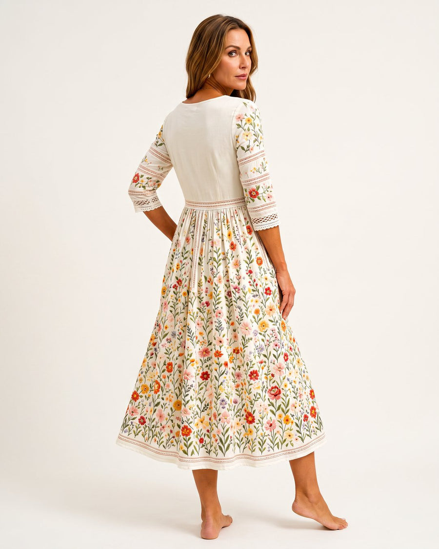 Carolyn | Women's Meadow Bloom Midi Dress