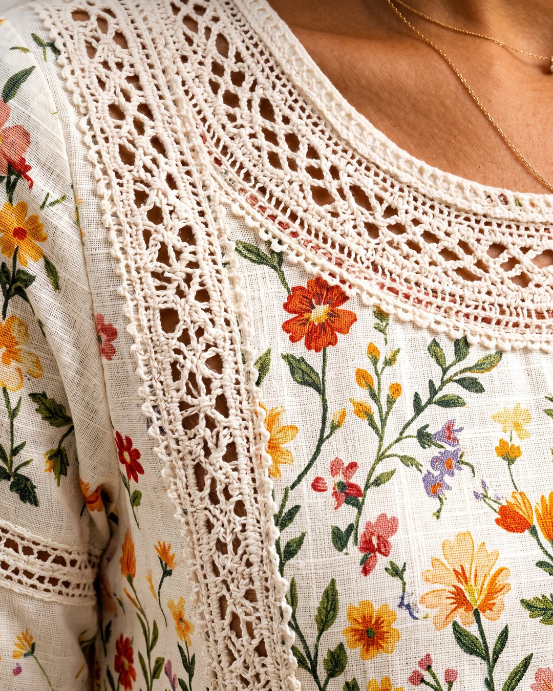 Carolyn | Women's Meadow Bloom Midi Dress